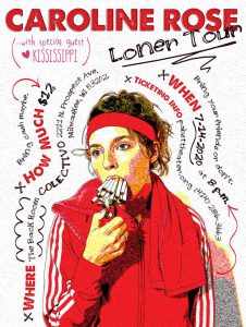 Caroline Rose Loner Tour poster (student project)