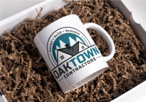 Oaktown Contractors Logo on Mug