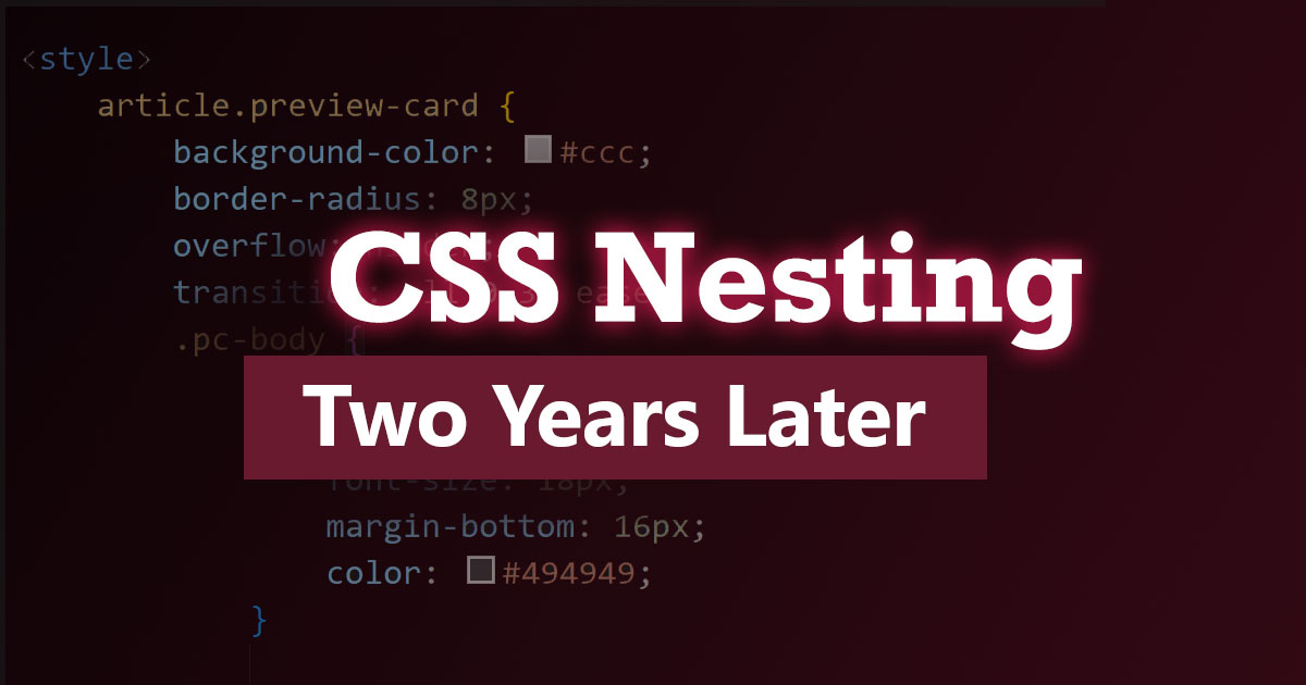 CSS Nesting thumbnail